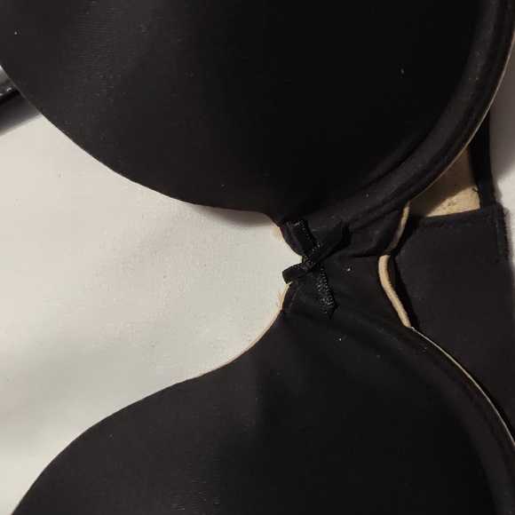 Maidenform Comfort dev Soft Demi Underwire Bra Black/Body Beige Lining 32C Women - Picture 5 of 10